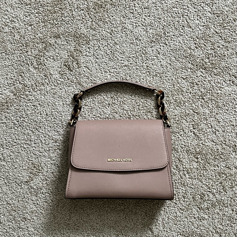 Michael Kors Taupe/Pink Convertible Handbag
